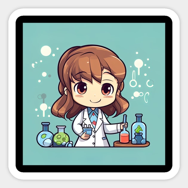 Chemist Sticker by ComicsFactory